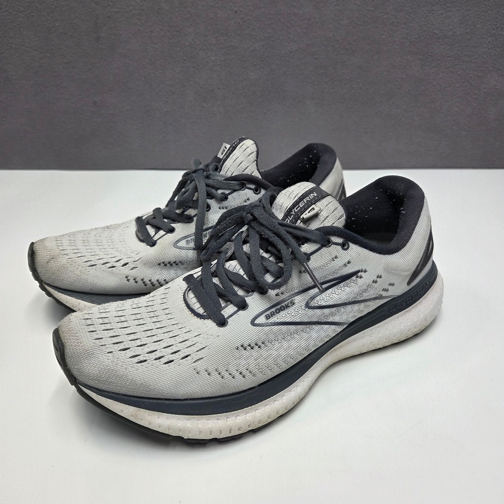 Brooks Glycerin 19 Grey Black Neutral Cushion Running Shoes 1203431B085 Womens 9